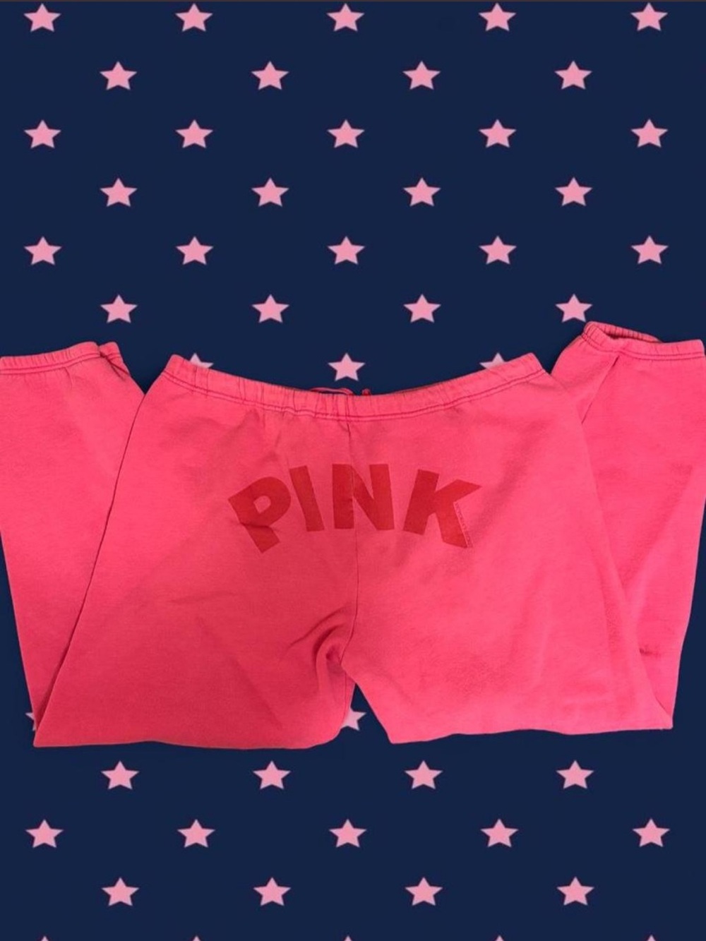 PINK Victoria's Secret Hot Pink Logo Sweatpants